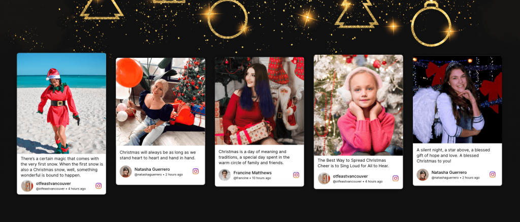 christmas social media ideas
