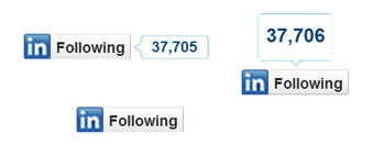 linkedin follow button