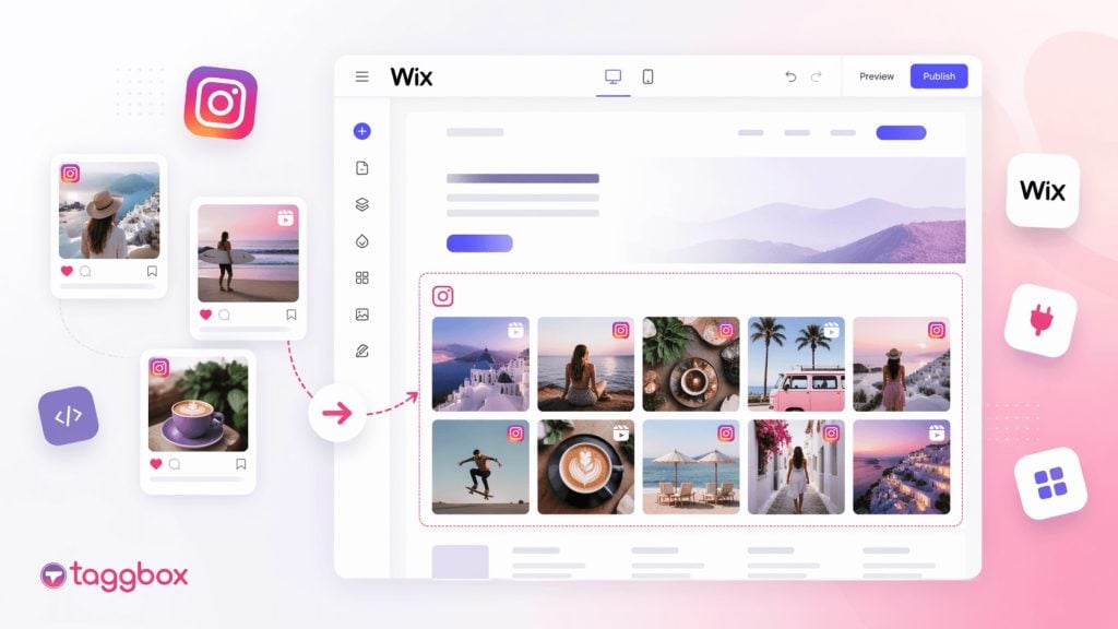Aggiungi il feed di Instagram al sito web di WIX