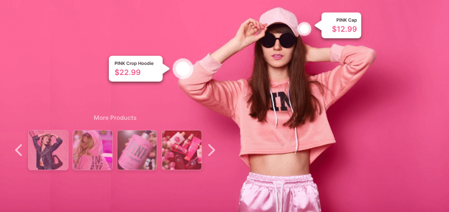 shoppable product tags