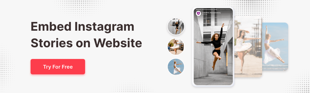 Instagram Stories on website