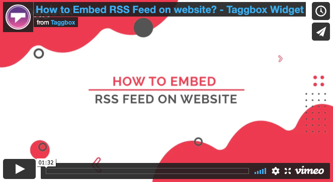 how to add RSS feed on website