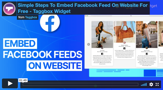 how to embed facebook feed on website