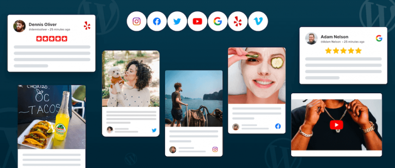 WordPress 用ソーシャル メディア フィード プラグイン