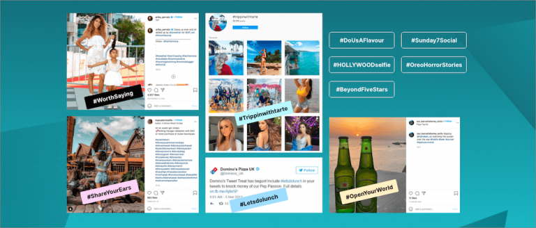exemplos de campanhas de hashtag