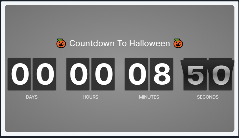 Halloween Countdown Timer