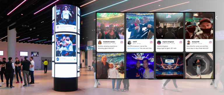 Fallstudie zur Social Wall der Etihad Arena