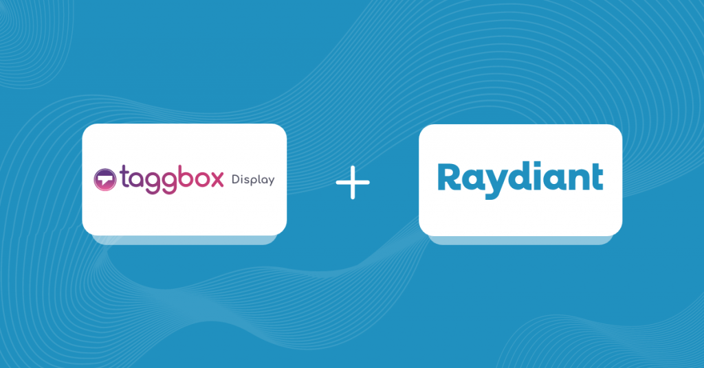 Taggbox Raydiant Partnership