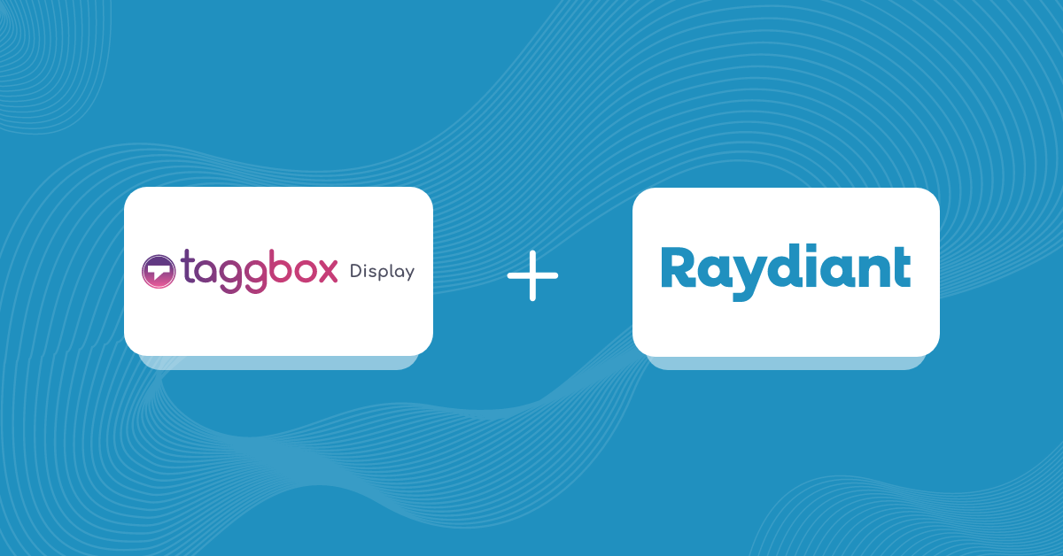 Taggbox Raydiant Partnership