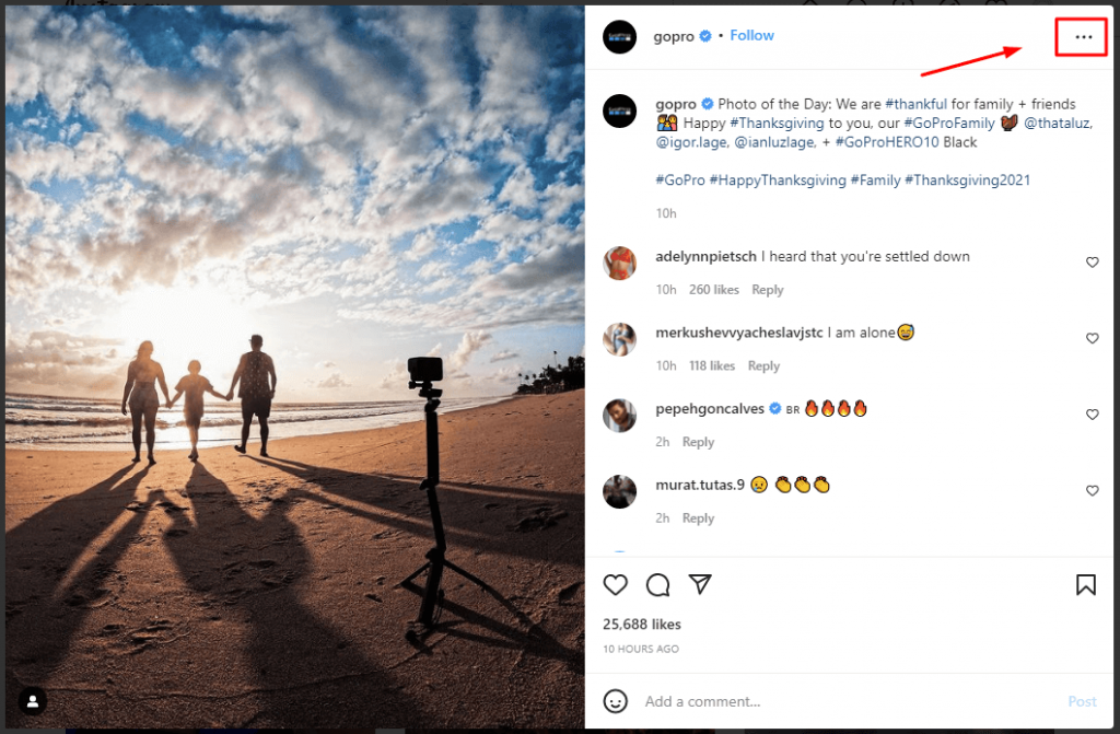 Select Instagram Post To Embed On Website