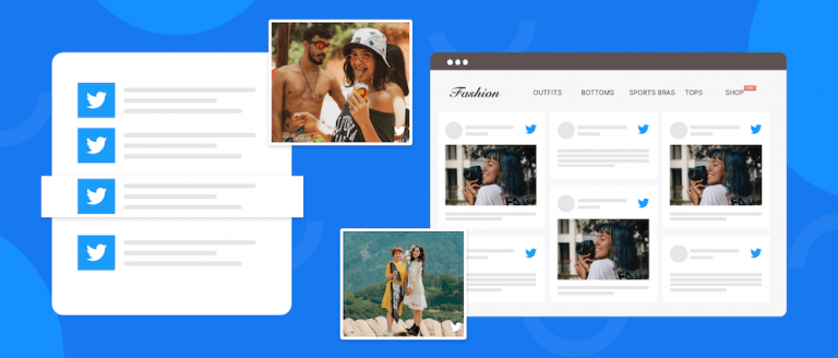esempio di feed di Twitter
