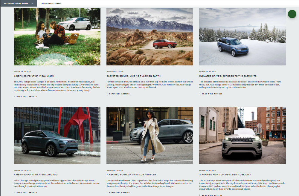 User-generated content for automotive