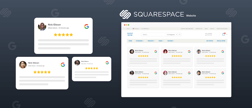 add Google Reviews On Squarespace