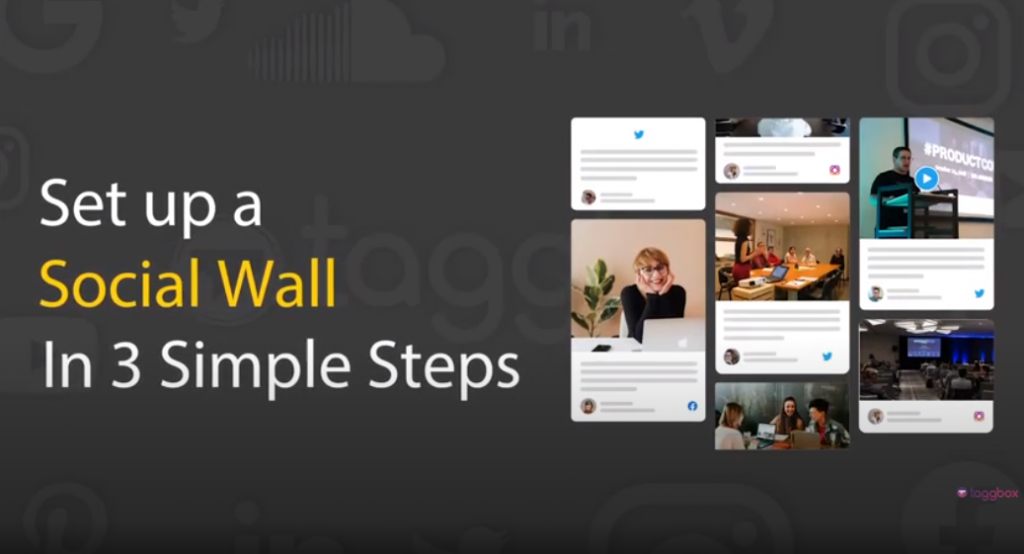 create a social media wall