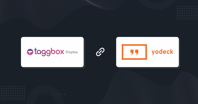 taggbox display partners with yodeck