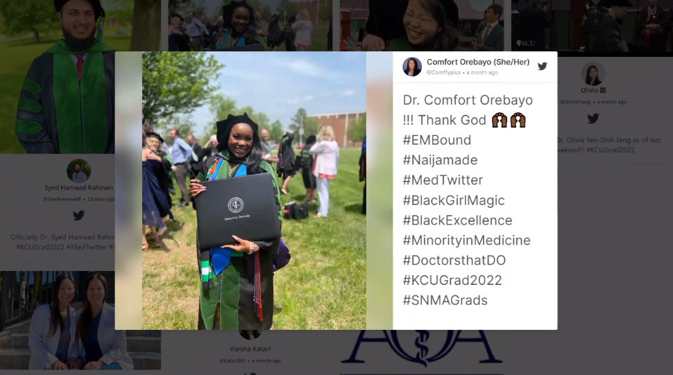 Hybrid Social Wall for Graduation Events