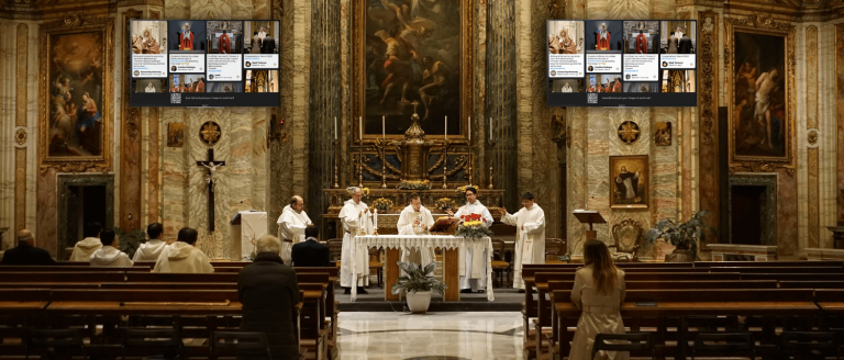 sociale media muur kerk