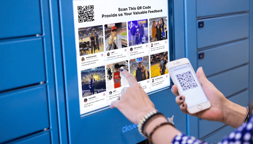 Código QR con muro social