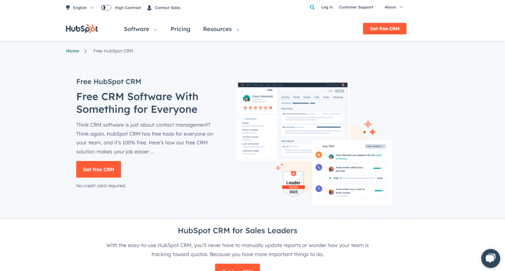 HubSpot CRM - Customer Relationship Management