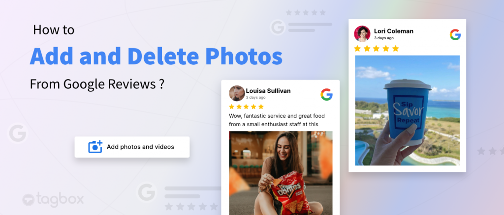 ajouter et supprimer des photos à partir des avis Google
