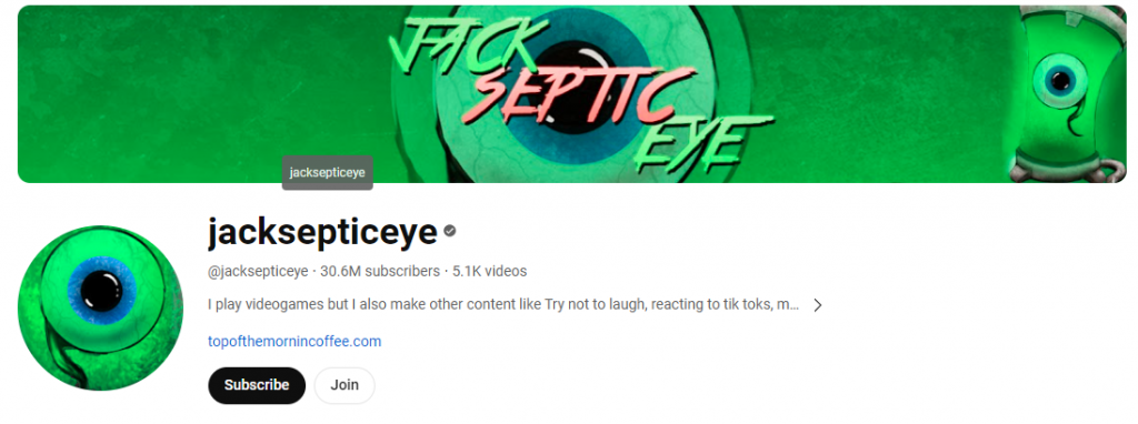 Jacksepticeye - Gaming influencers