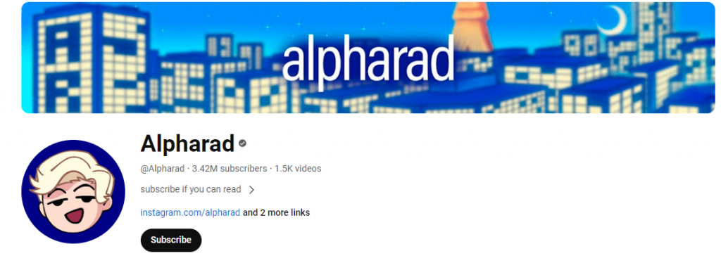 Alpharad - Top Gaming Influencers on youtube