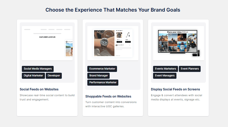 Soziale Feeds auf Websites auswählen