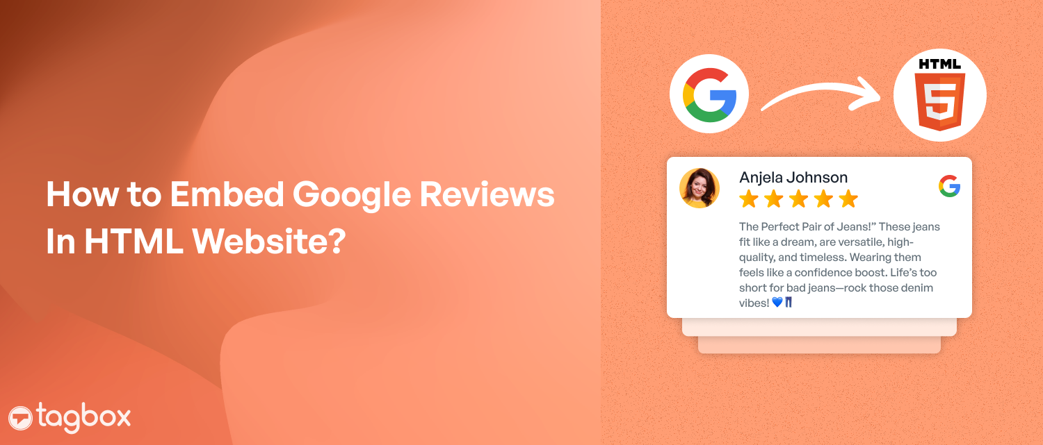 embed google review in html website