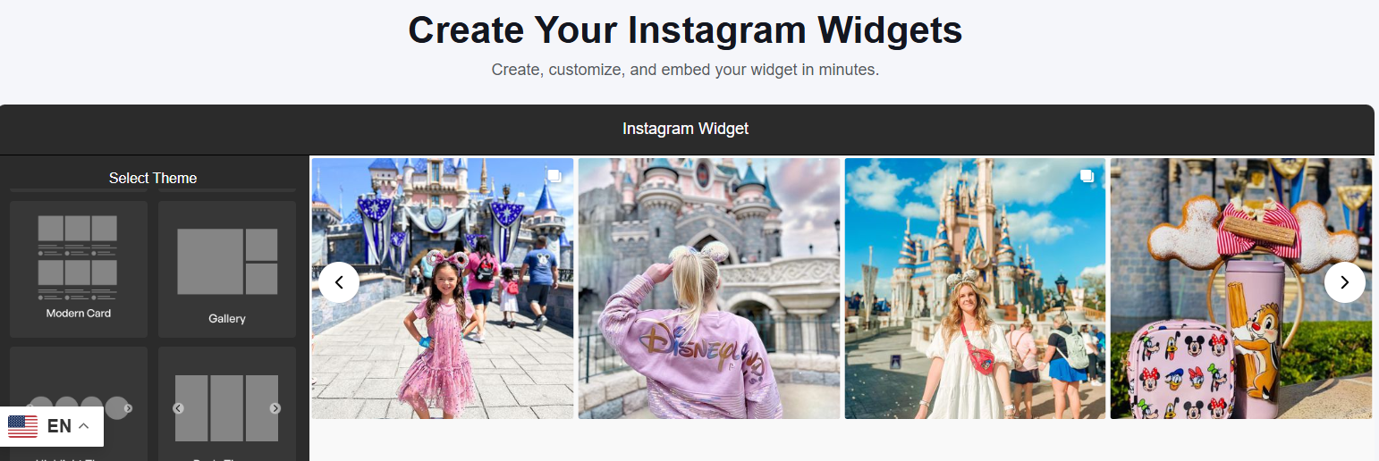 Create Instagram feed with Taggbox