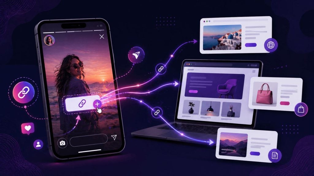 how to add link to Instagram story