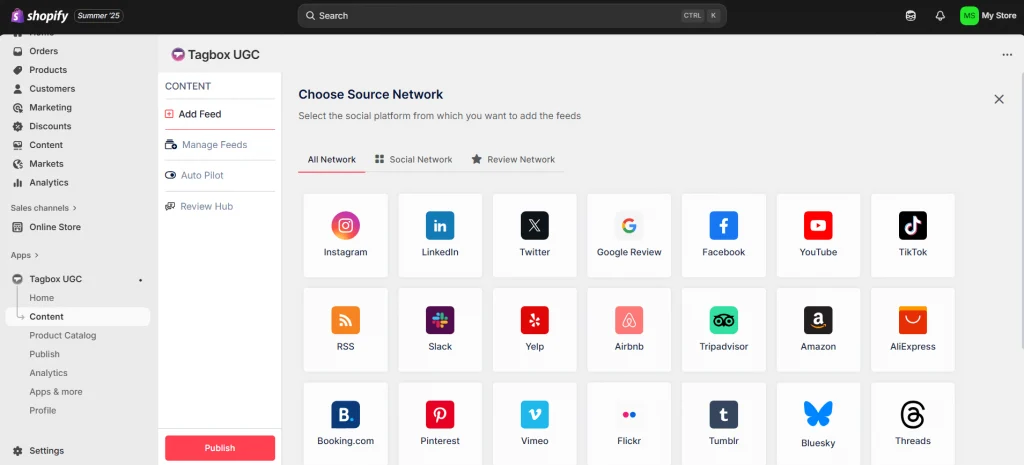 Wählen Sie Ihr Netzwerk