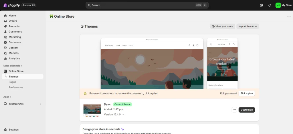 bei Shopify anmelden