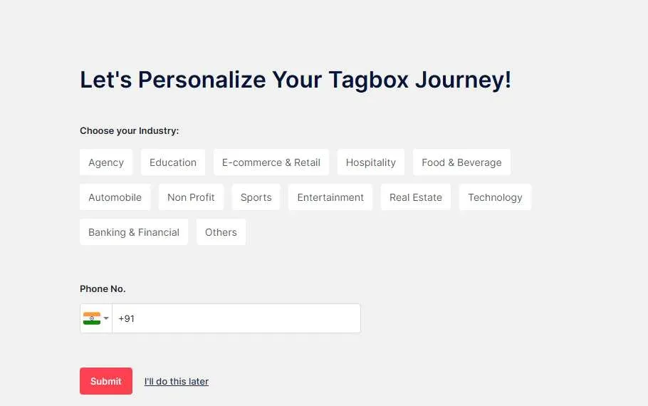 choose industry type