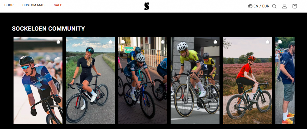 Instagram on Website - Sockeloen