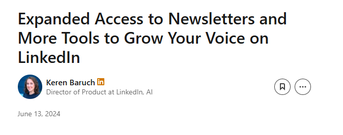 expanded access to newletters