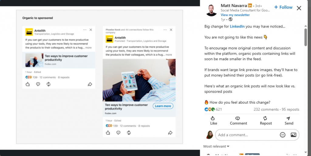 similar linkedin posts