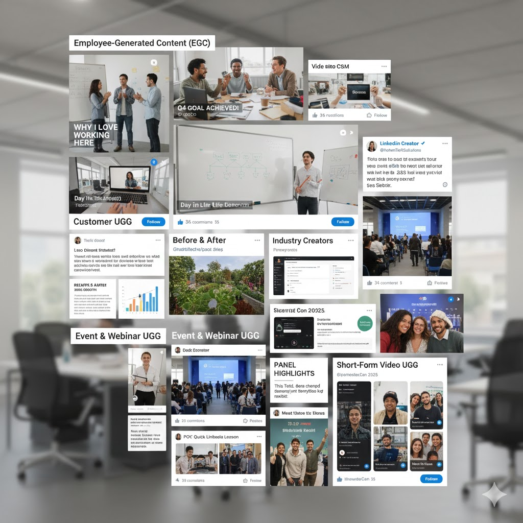 type of linkedin ugc