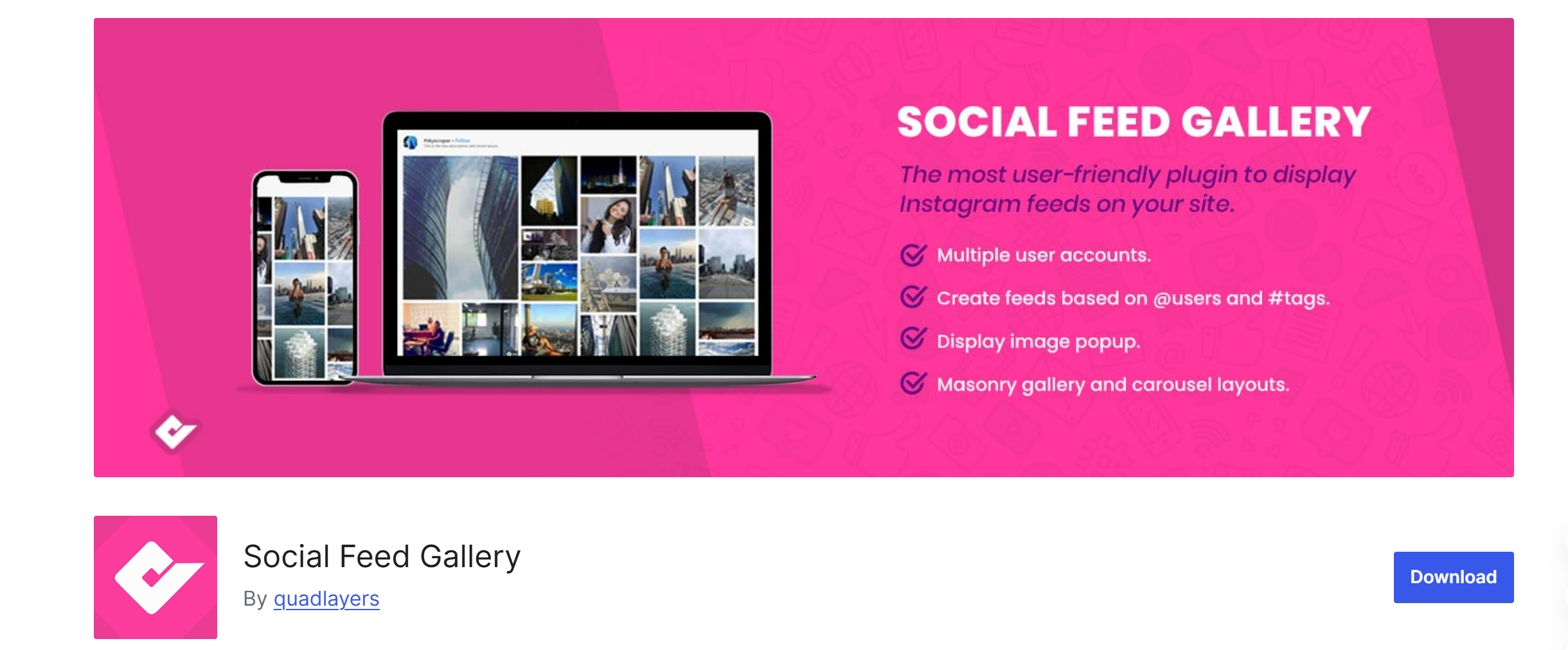 Instagram Plugin for WordPress