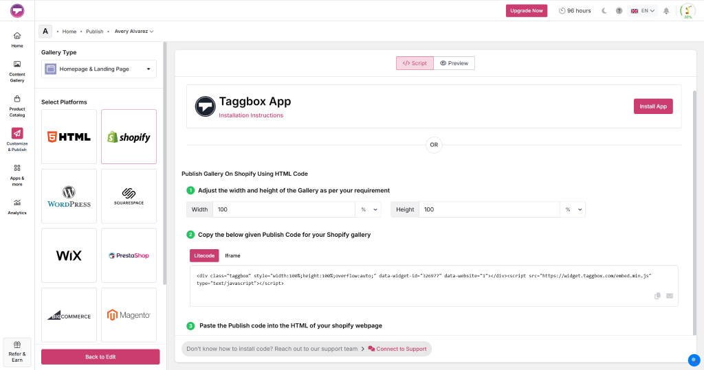 select shopify platform