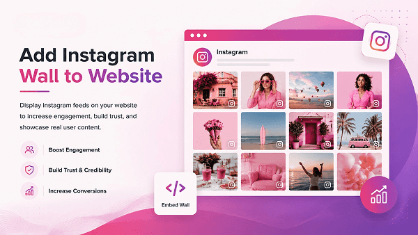 Add instagram wall to website
