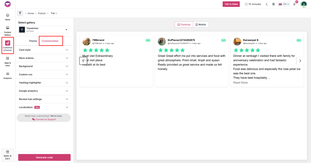 tripadvisor embed widget