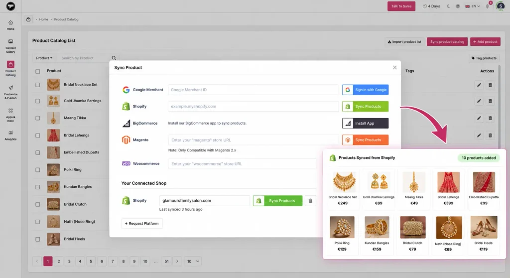Product Catalog Sync