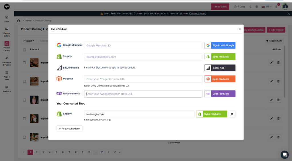 Set Up Your Product Catalog