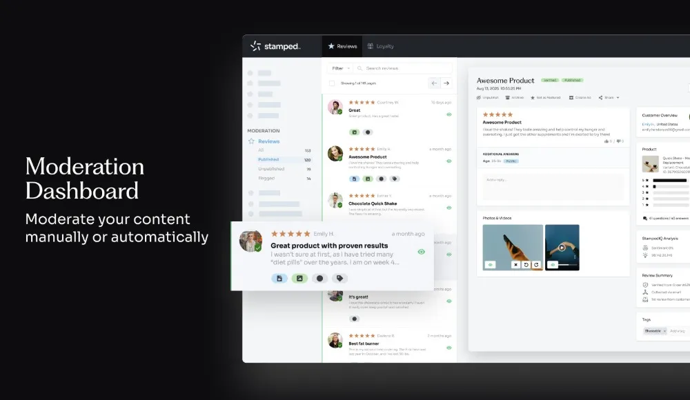 Stamped-Moderation Dashboard