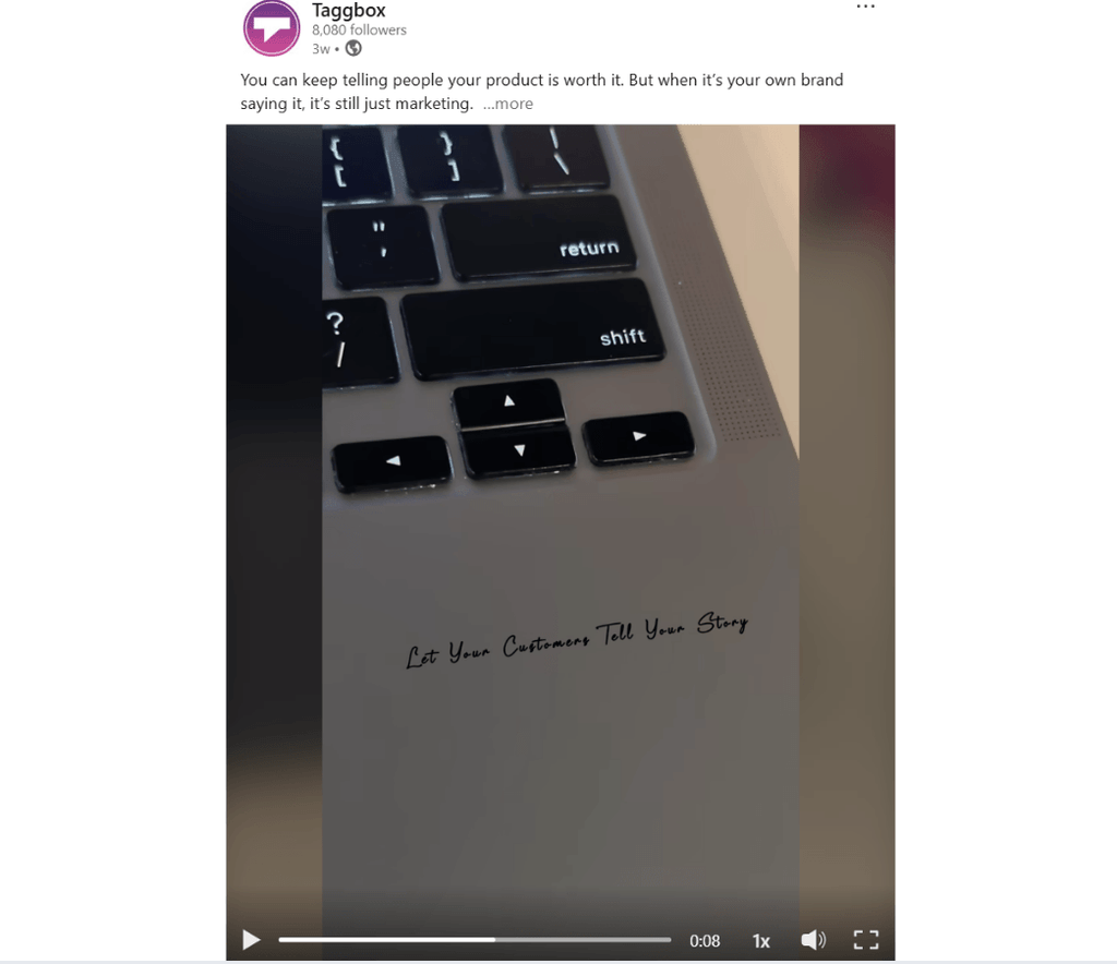 linkedin post