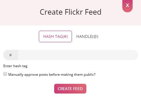 Create Flickr Feed