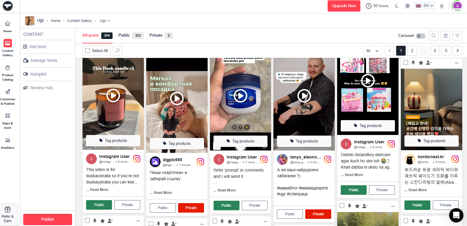 Set post as public or private