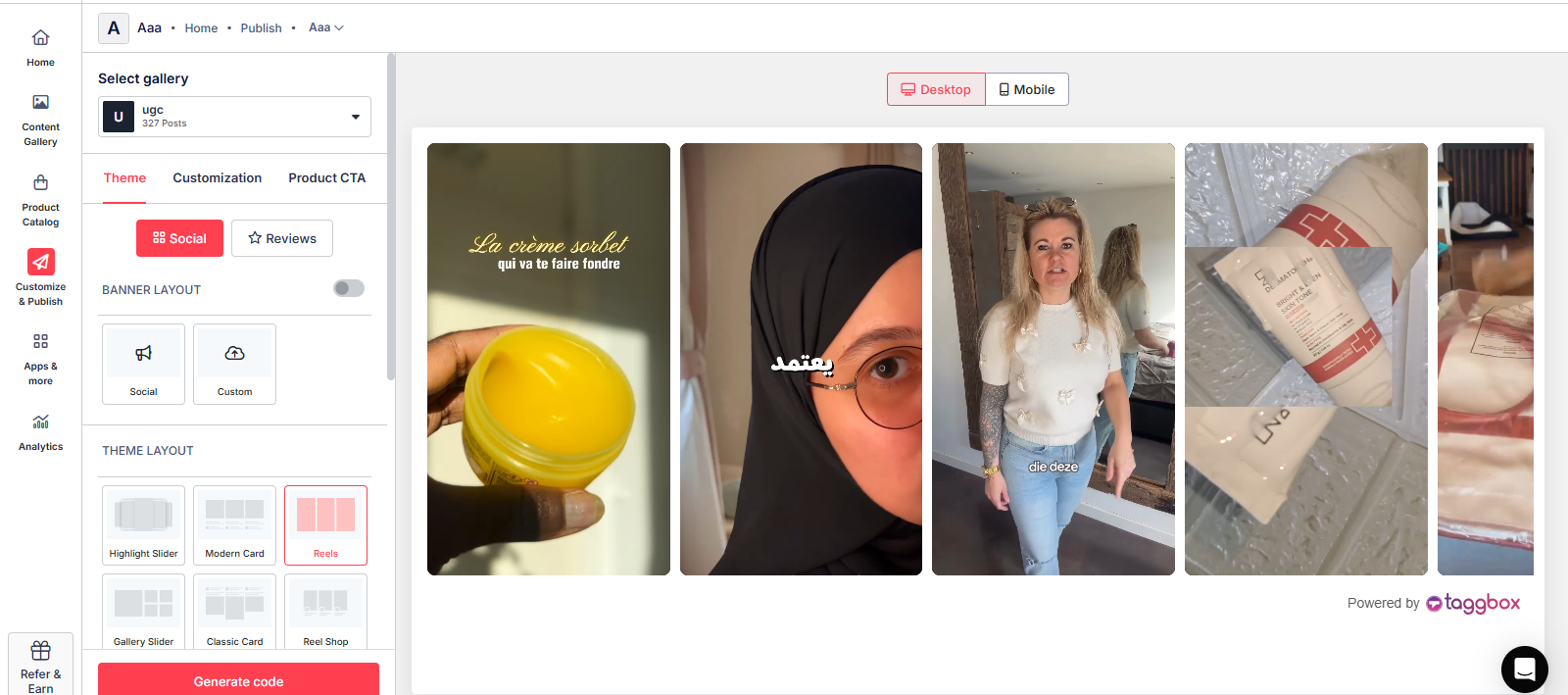 customize your instagram feed for HTML website