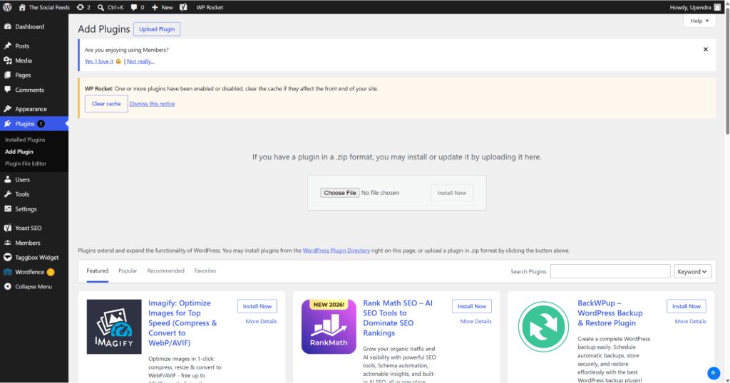 upload plugin