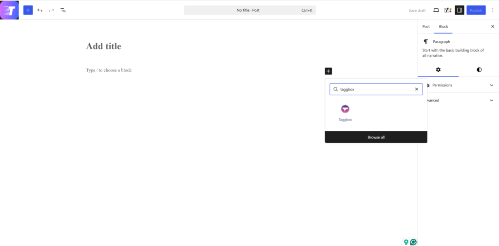 search taggbox